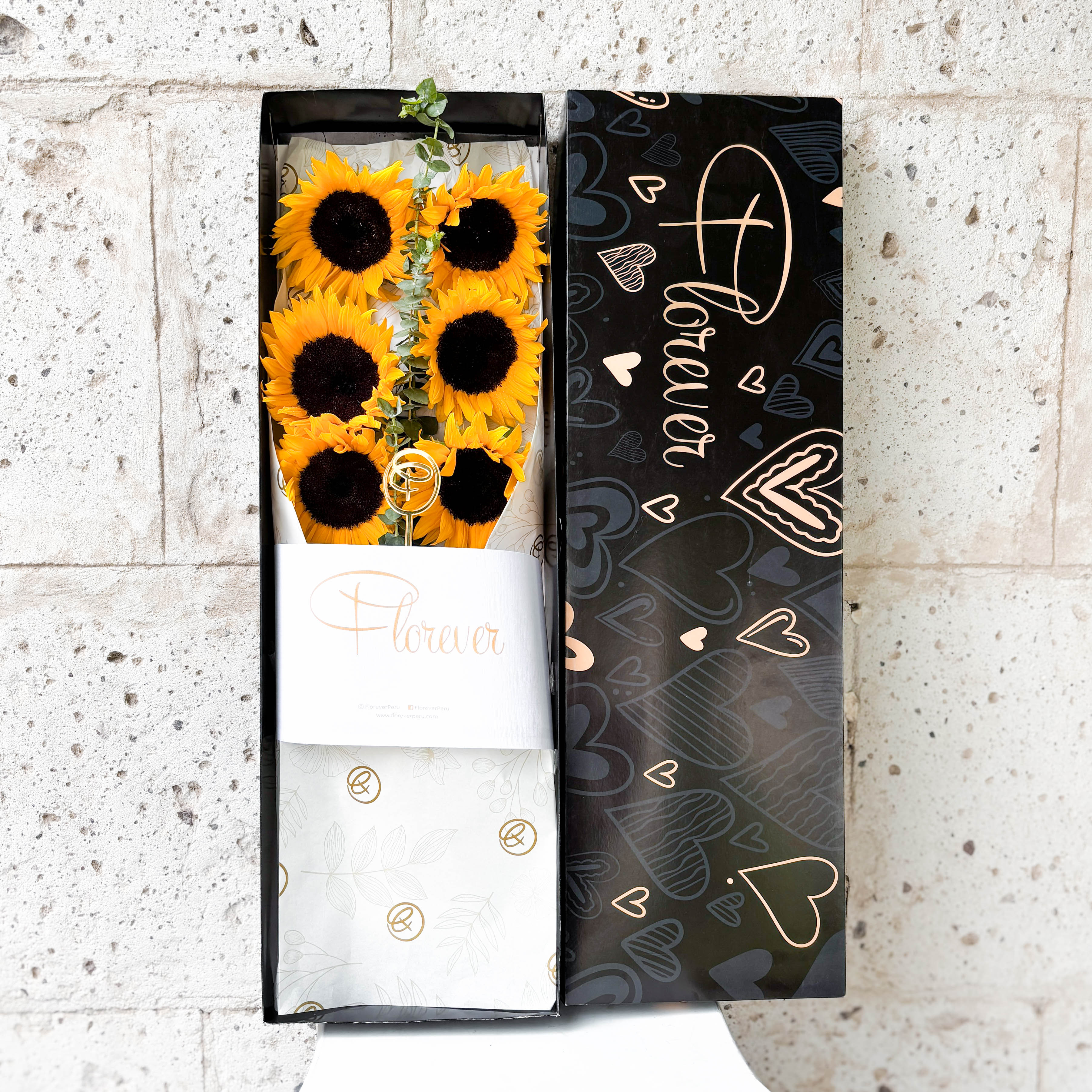 CAJA LARGA 6 GIRASOLES