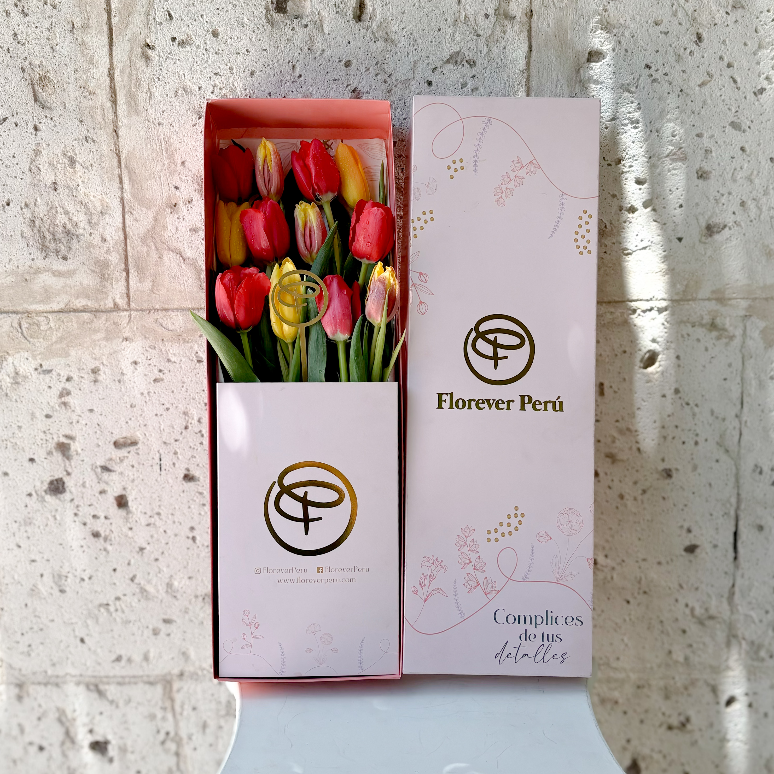 CAJA LARGA 12 TULIPANES