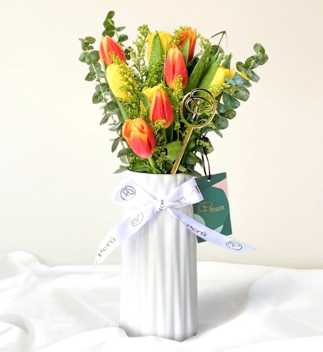 FLORERO 10 TULIPANES
