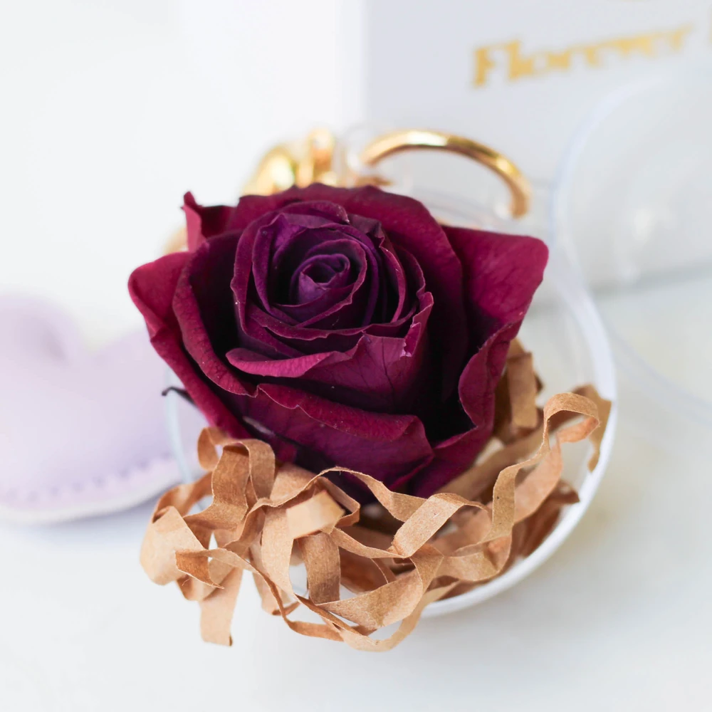 ENCHANTED ROSE MORADA — preservada