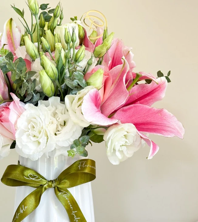 FLORERO FLEUR ROSÉ LUXE — rosas